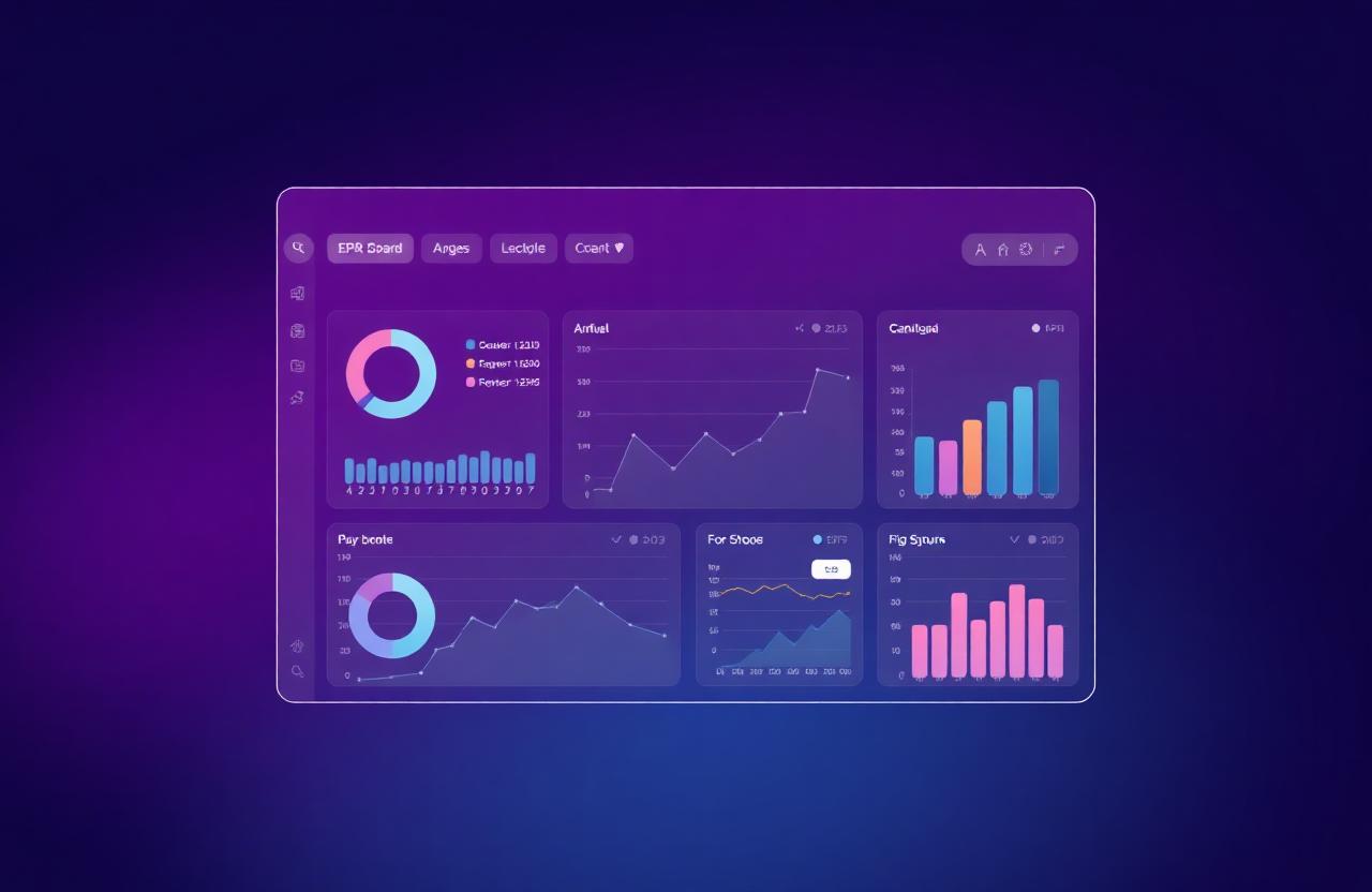 Custom ERP analytics dashboard built by Catchysystem